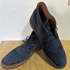Ben Sherman navy blue suede chukka desert boots sz 43/10 men
